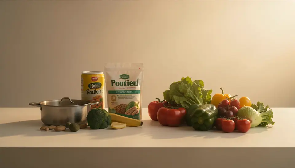 New mother and baby sharing a plant-based meal